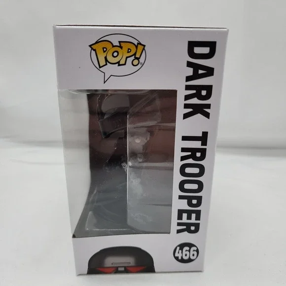 Star Wars Funko Pop Dark Trooper‎ 466 Bobble Head The Mandalorian Collectible - Picture 2 of 6